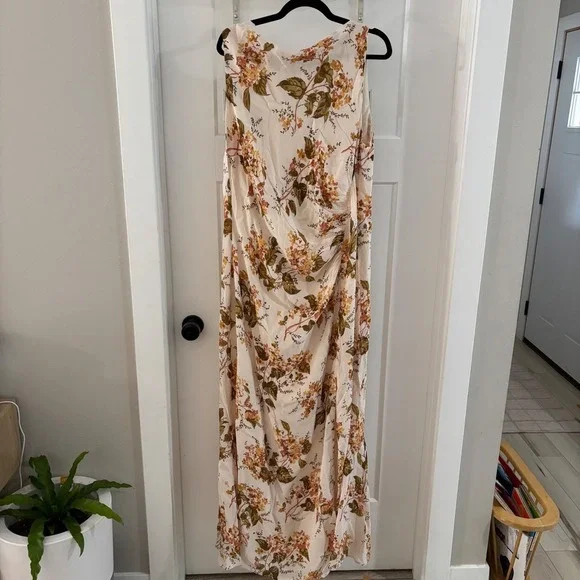 NWT Reformation Senna Bella Floral High Slit Sleeveless Maxi Dress Size 16 New - Picture 2 of 11